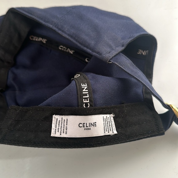 CELINE Navy Baseball hat - Picture 3 of 4